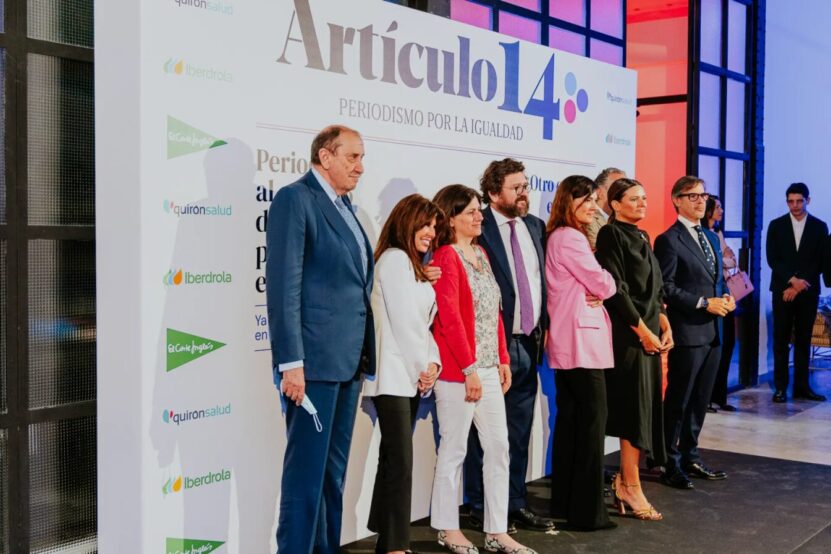 Casals con periodistas