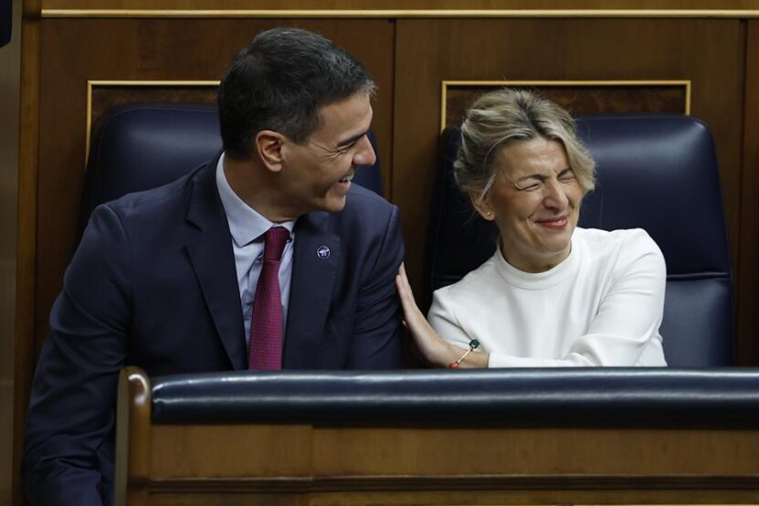 Pedro Sánchez y Yolanda Díaz