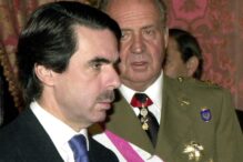 Don Juan Carlos y Aznar en la Pascua Militar