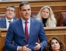 El presidente del Gobierno, Pedro Sánchez, interviene en la sesión de control al Gobierno celebrada este miércoles en el Congreso.