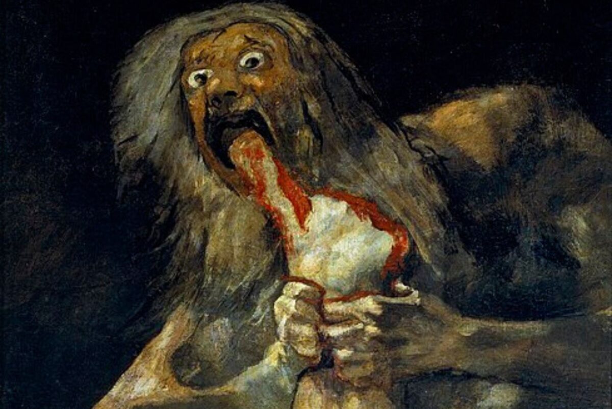 Saturno devorando a su hijo, Goya
