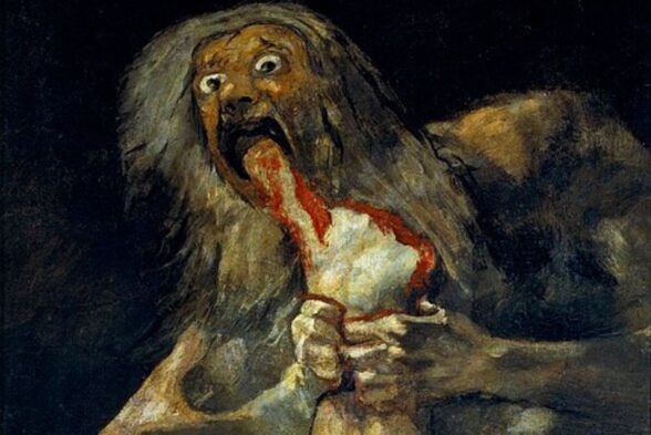 Saturno devorando a su hijo, Goya