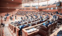 Imagen panorámica del pleno del Senado.