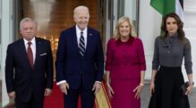 Rania de Jordania y los Biden