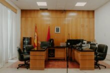 Sala de vistas del juzgado de instrucción de Aranjuez
