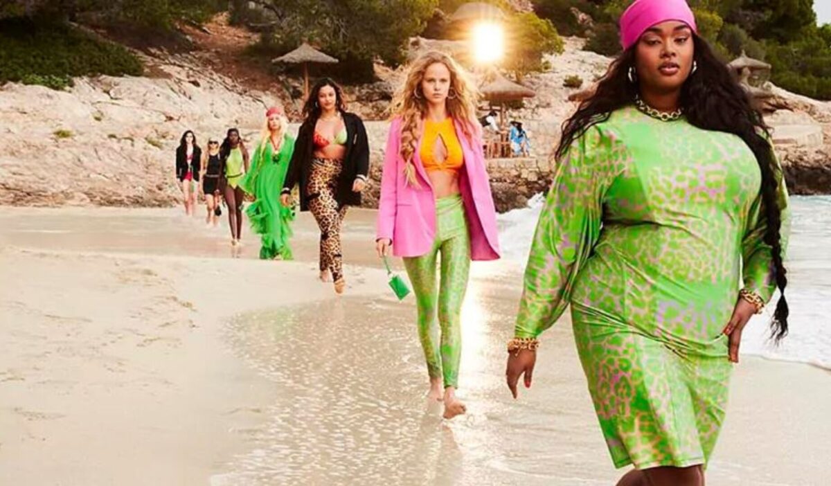Imagen de una campaña publicitaria de moda mujer.