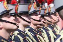 La Princesa Leonor asiste a la rejura de bandera de Felipe VI