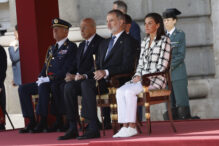Los reyes Felipe y Letizia presiden el acto central conmemorativo del Bicentenario de la Policía Nacional, este miércoles en el Palacio Real.