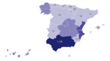 Este es el mapa de los dispositivos instalados en todas las comunidades de España para controlar a los maltratadores