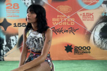 La artista española Aitana este domingo, durante el festival de música Rock in Rio, en Lisboa (Portugal)