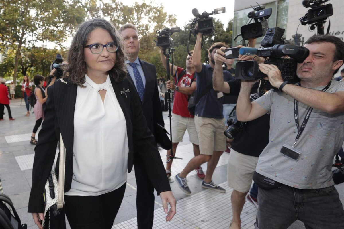 La exvicepresidenta del Gobierno valenciano Mónica Oltra en la Ciudad de la Justicia de Valencia en 2022
