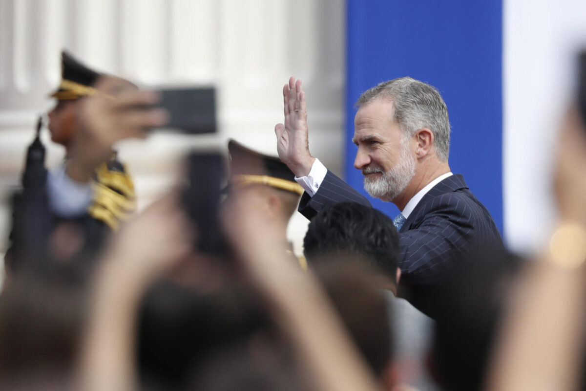 Felipe VI durante la reciente investidura de Nayib Bukele como presidente de El Salvador