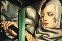 'Autorretrato en un bugatti verde', de Tamara de Lempicka
