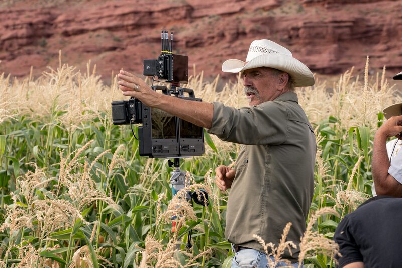 Kevin Costner, durante el rodaje de 'Horizon'