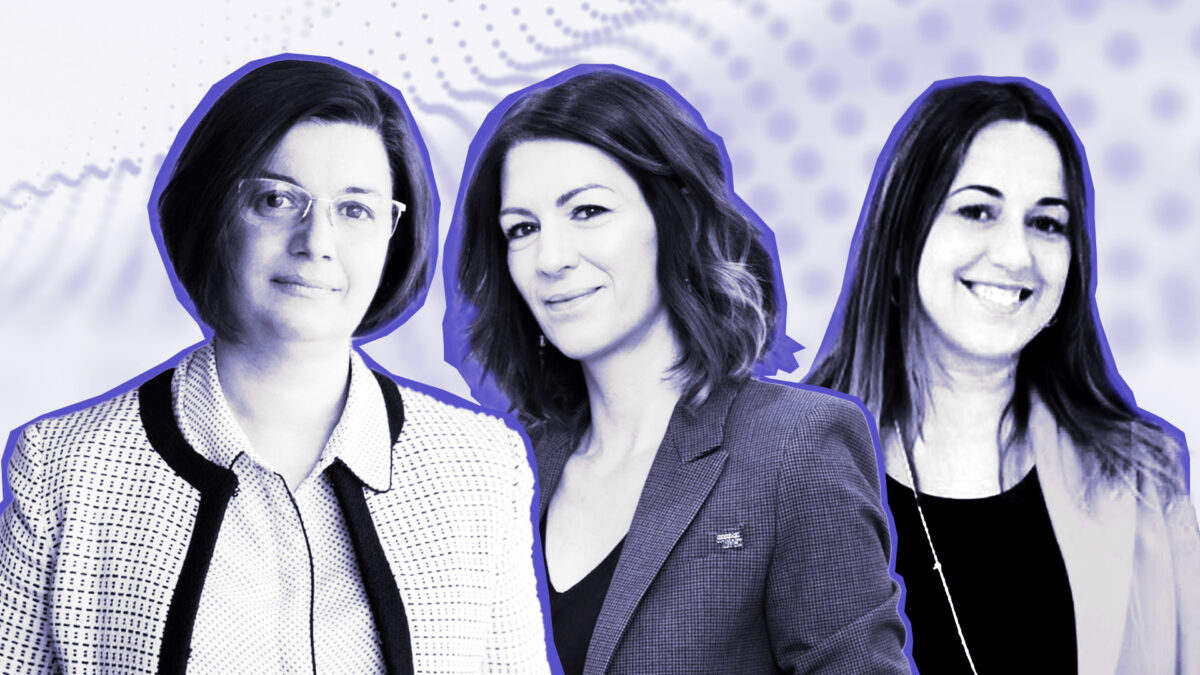 De izq. a dcha., Begoña Cabeza, directora de Gloval Engineering; Inma Cima, country manager de Fastned en España y Paula Oliver, directora de Operaciones de MET Energía España.