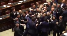 Pelea en el Congreso de Italia - Internacional
