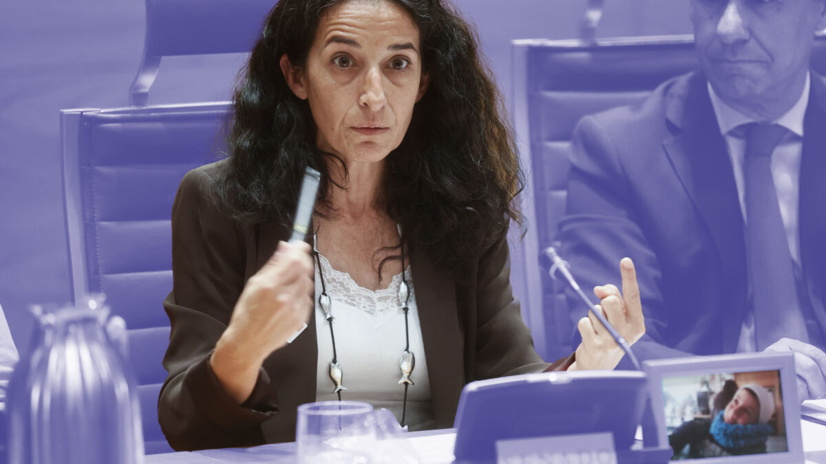 Patricia Ramírez, este martes en el Senado.