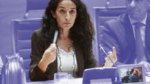 Patricia Ramírez, este martes en el Senado.