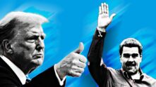 El presidente de Estados Unidos, Donald Trump, y el presidente de Presidente de la República Bolivariana de Venezuela, Nicolás Maduro