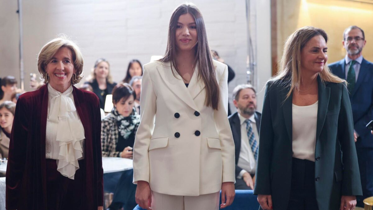 La Infanta Sofía, durante su debut en la entrega de premios