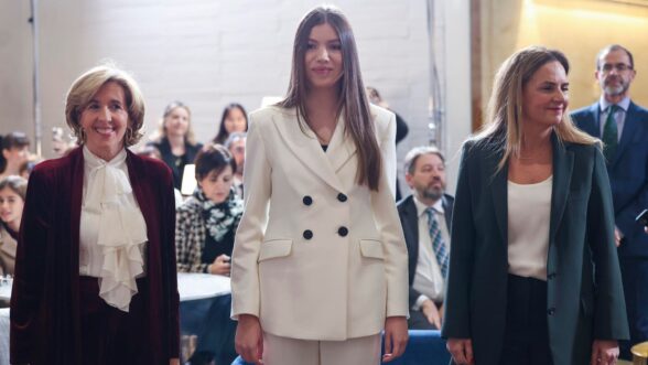 La Infanta Sofía, durante su debut en la entrega de premios