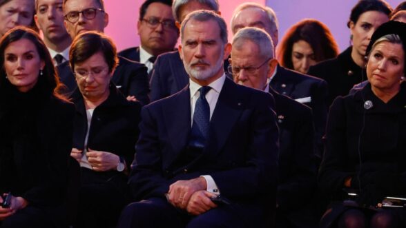 Los Reyes, durante el 80 aniversario de la liberación de Auschwitz