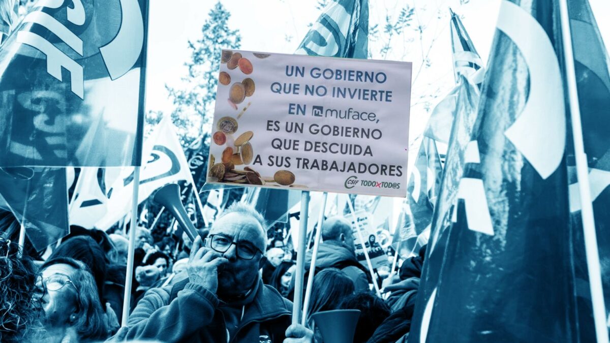 Manifestación de Muface - Economía