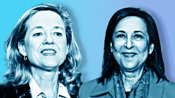 La presidenta del BEI y la ministra de Defensa