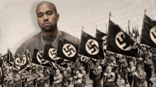 Kanye West, desatado: se declara nazi y vende una camiseta con una esvástica