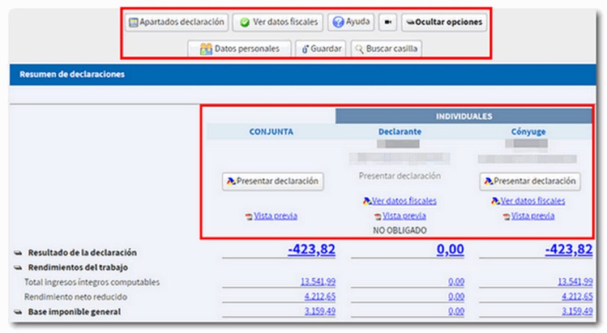 Borrador de la Renta 2024 - Economía