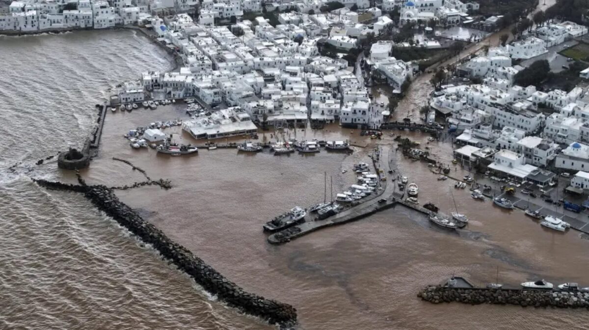 Inundación en Mikonos - Internacional