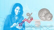 Mujer-calculadora-balanza-porcentaje-dinero-inversion-hipoteca-finanzas-mayo-2025