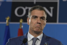 Rueda de prensa de Pedro Sánchez tras reuniones del Tratado Atlántico Norte - Política