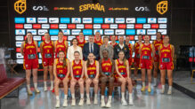 Plantilla de la Selección de Baloncesto Femenino antes de la concentración