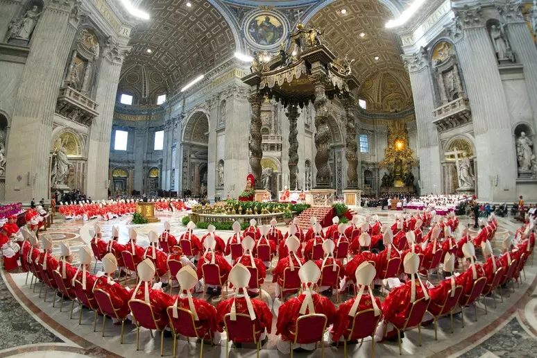 Los cardenales, en la misa 'Pro eligiendo Pontifice'