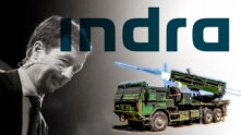 Indra imagen con Ángel Escribano y tanque