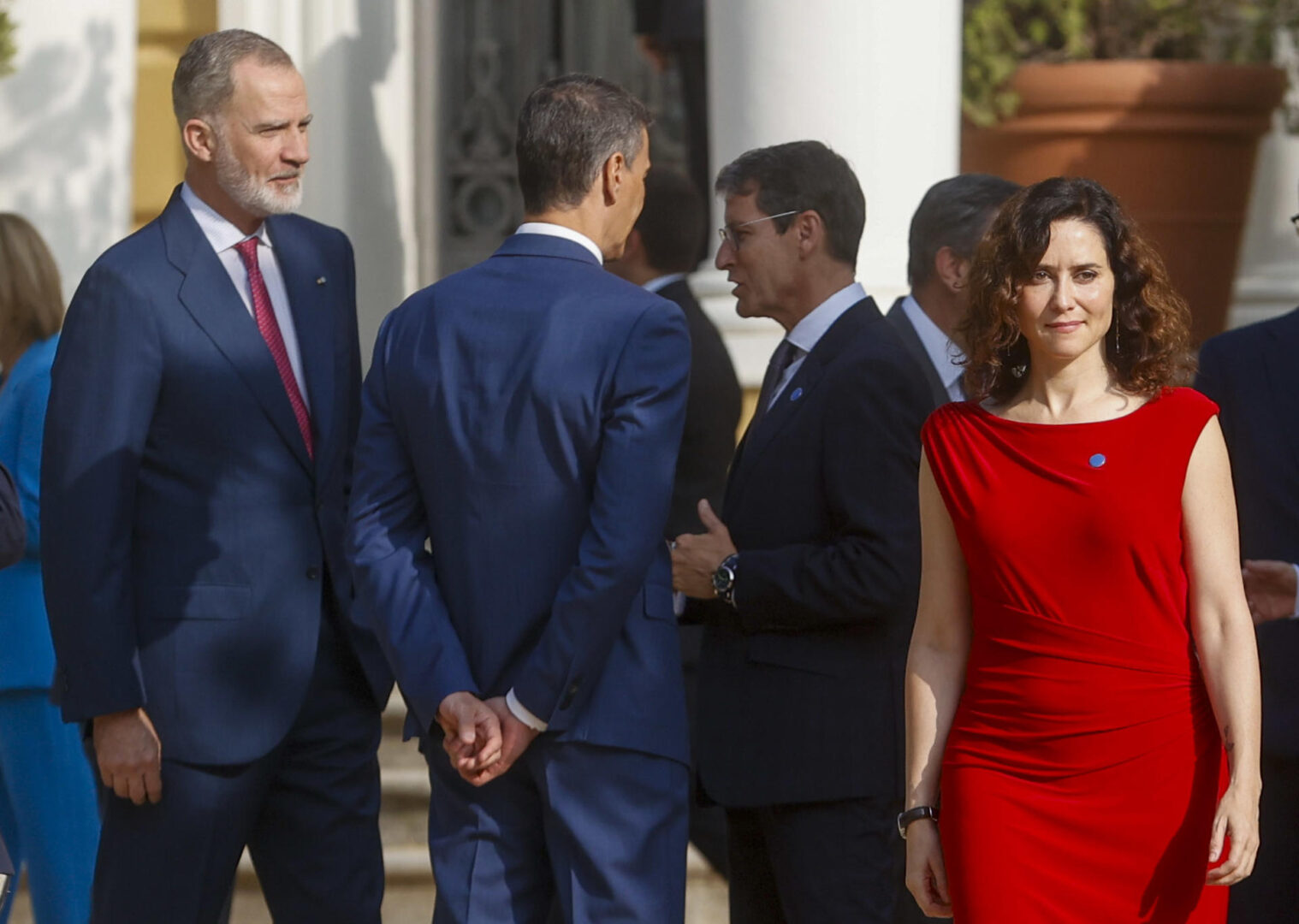 Díaz Ayuso en la Conferencia de Presidentes junto a Sánchez y al Rey