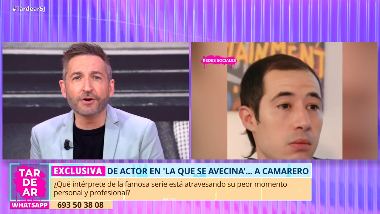  Eduardo García, entrevistado en TardeAR, programa de Telecinco