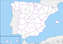 Mapa de las provincias de España