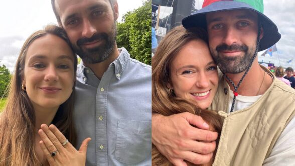 Marina Windsor junto a su ahora prometido Nico Macauley
