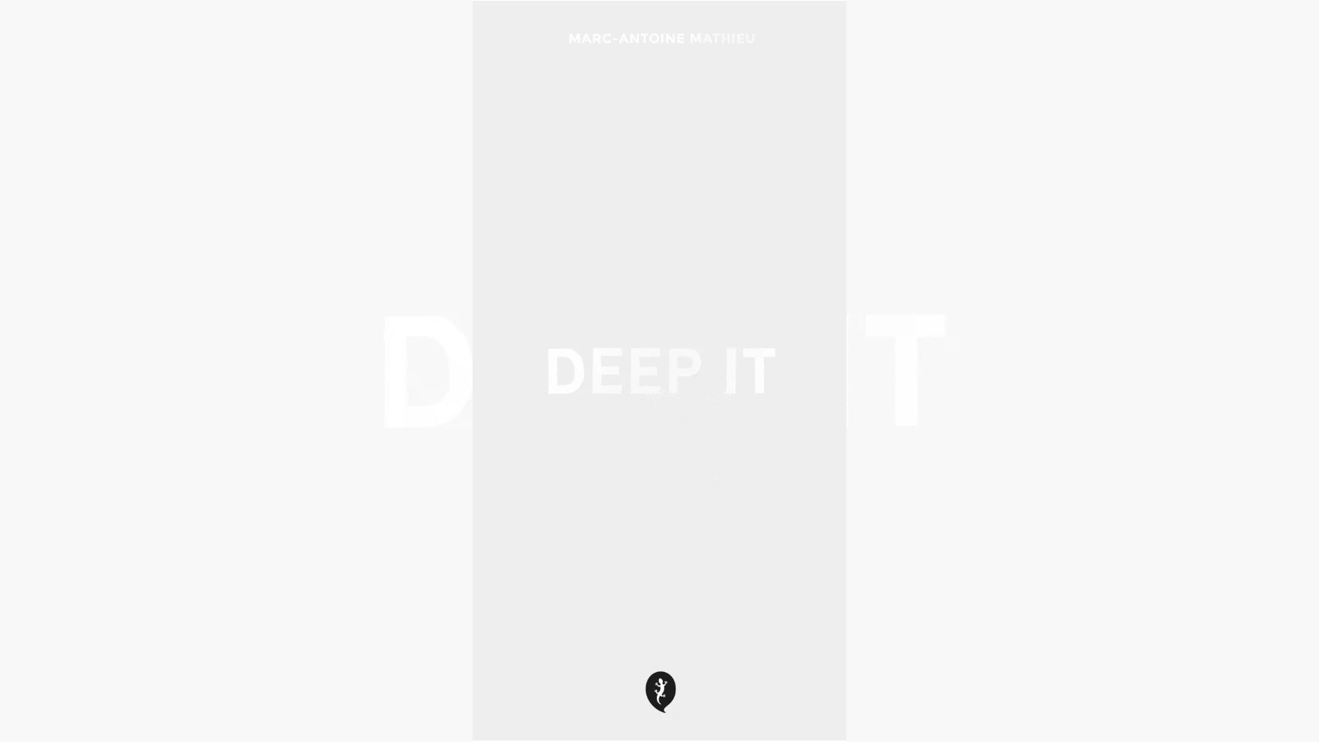 Portada de la novela gráfica psicológica de Deep it Portada de la novela gráfica psicológica de Deep it