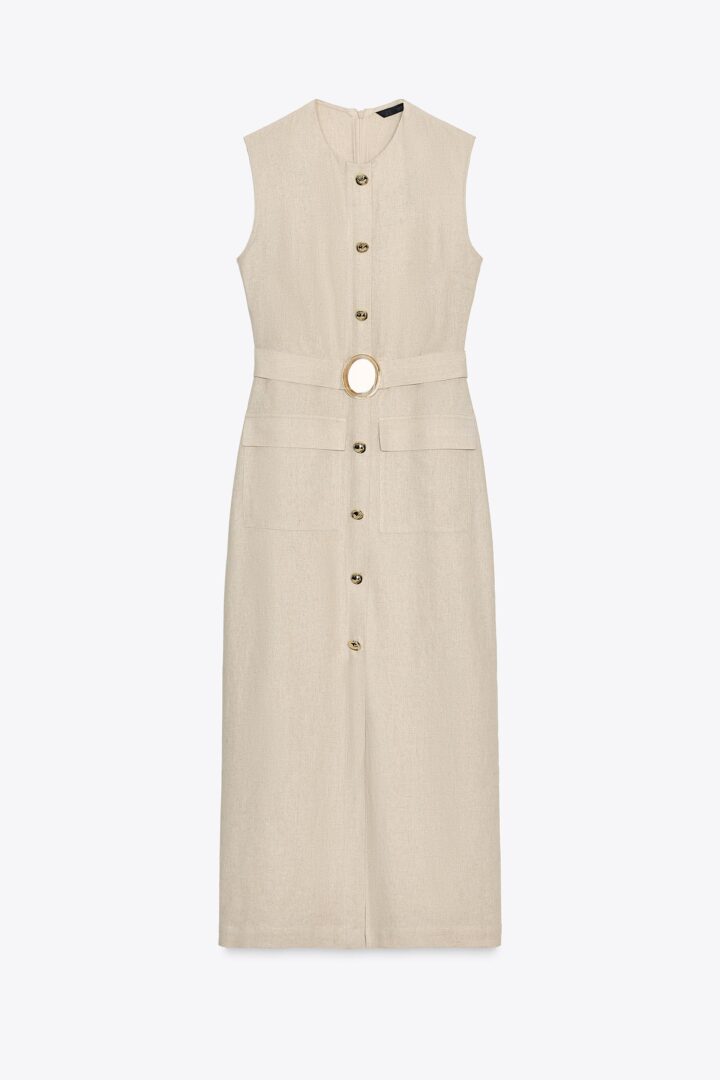 Vestido de Zara estilo midi hebilla Vestido de Zara estilo midi hebilla