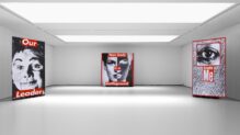 Imagen de la exposición 'Another day. Another night', la primera retrospectiva de Barbara Kruger, en el Museo Guggenheim de Bilbao
