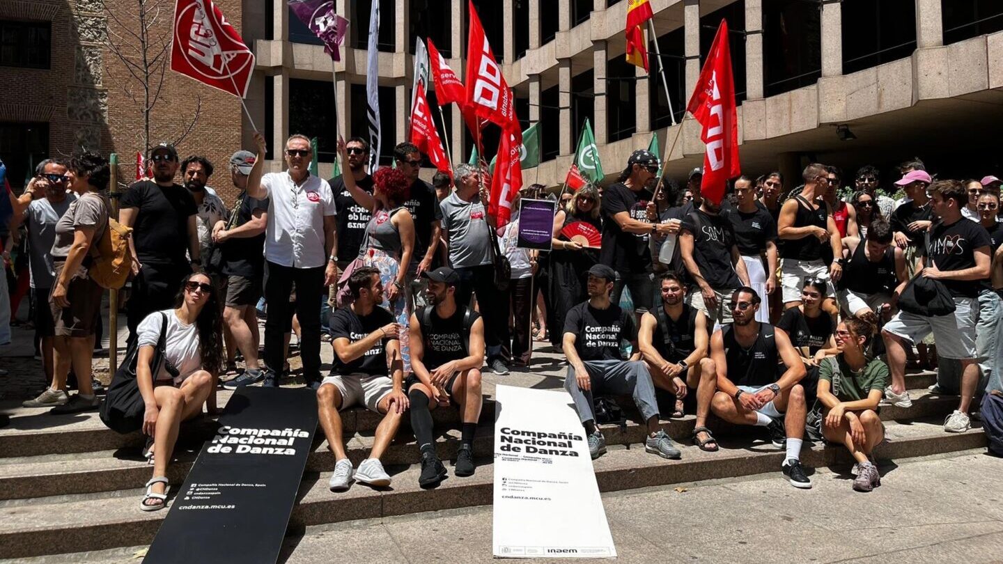 Los trabajadores del INAEM se han concentrado ante la "deriva autoritaria" del organismo. - EUROPA PRESS