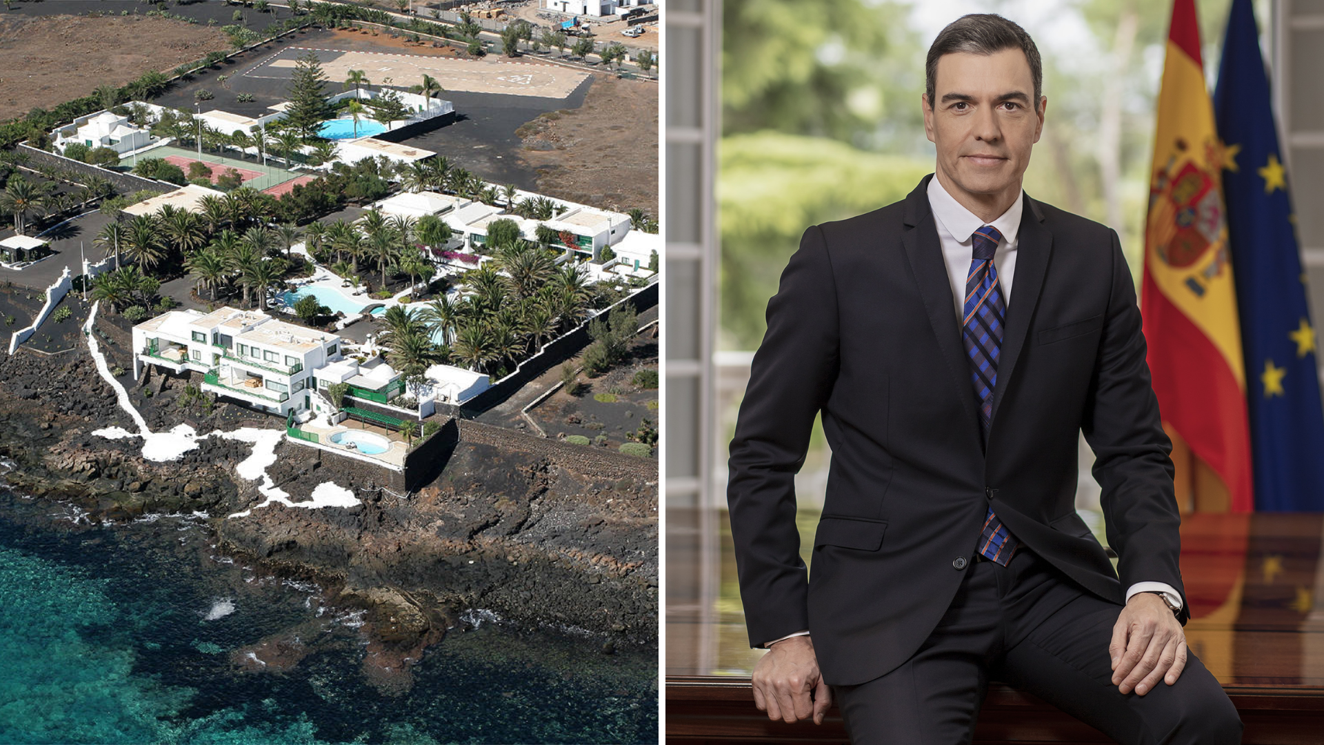 Imagen de La Mareta y de Pedro Sánchez Imagen de La Mareta y de Pedro Sánchez