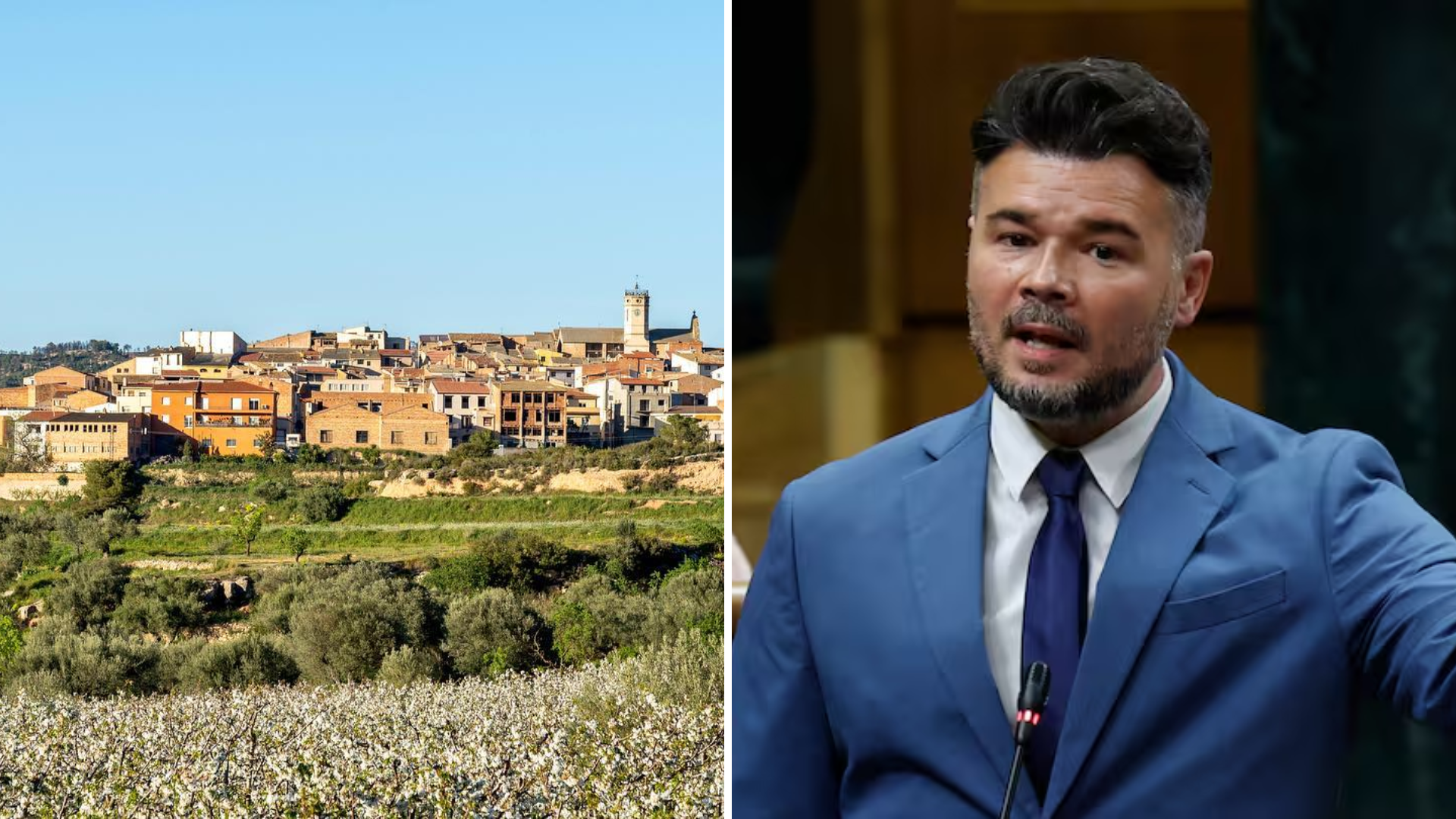 Imagen de Torre del Español y de Gabriel Rufián
