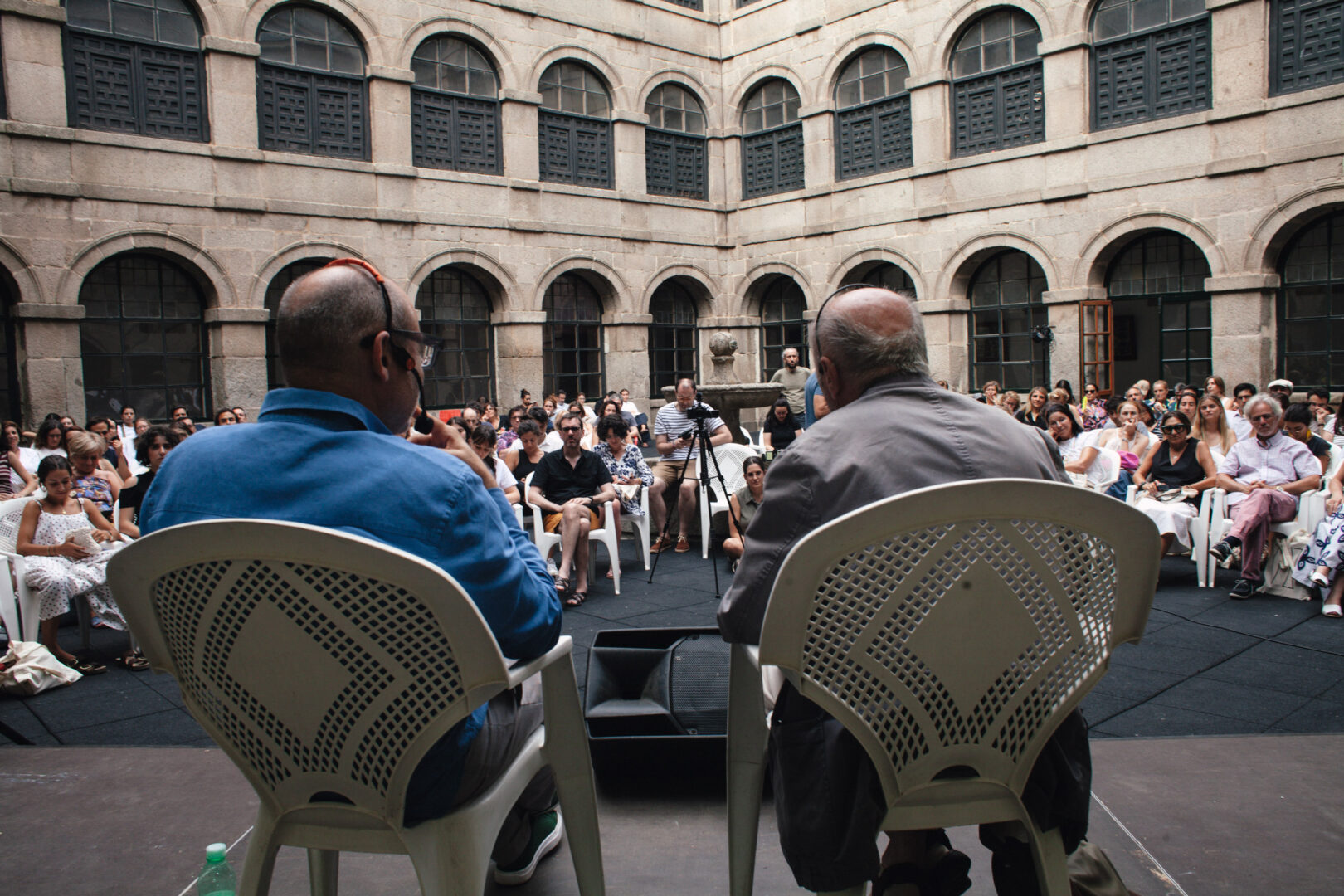 Antonio López, durante el coloquio sobre arte y creación en el Observatorio de lo Invisible 2025