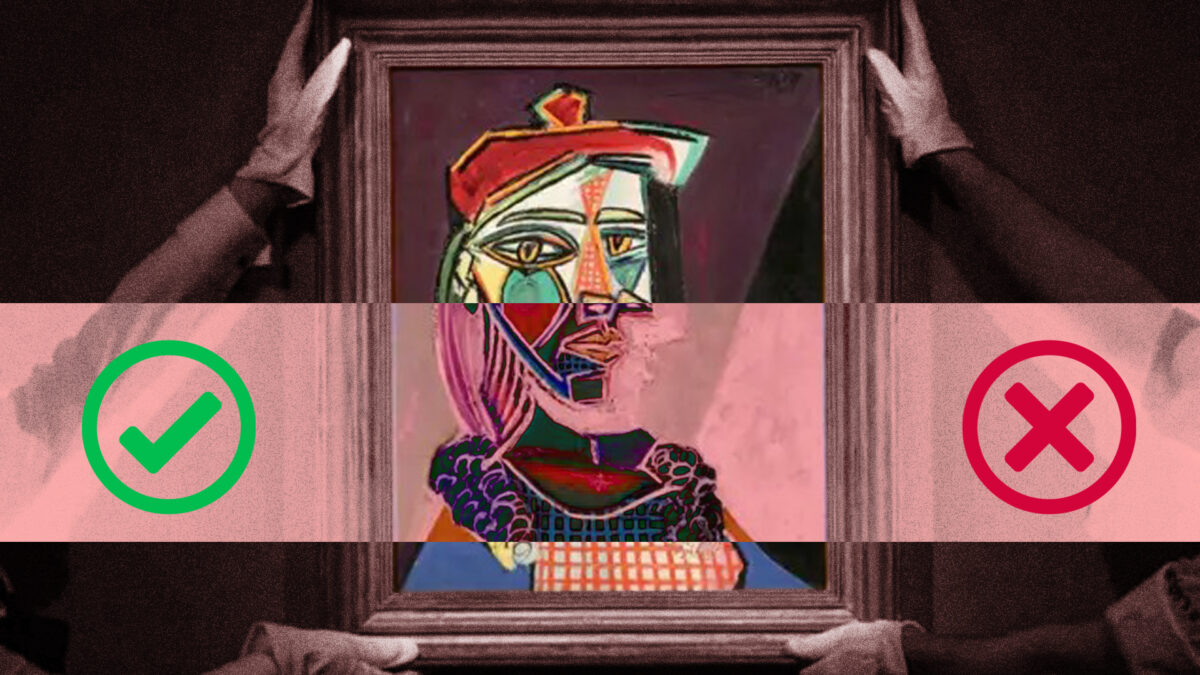 Cuando no sabemos diferenciar el arte verdadero del falso