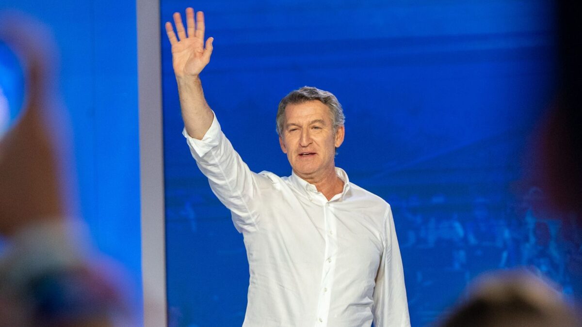 El presidente del PP, Alberto Núñez Feijóo