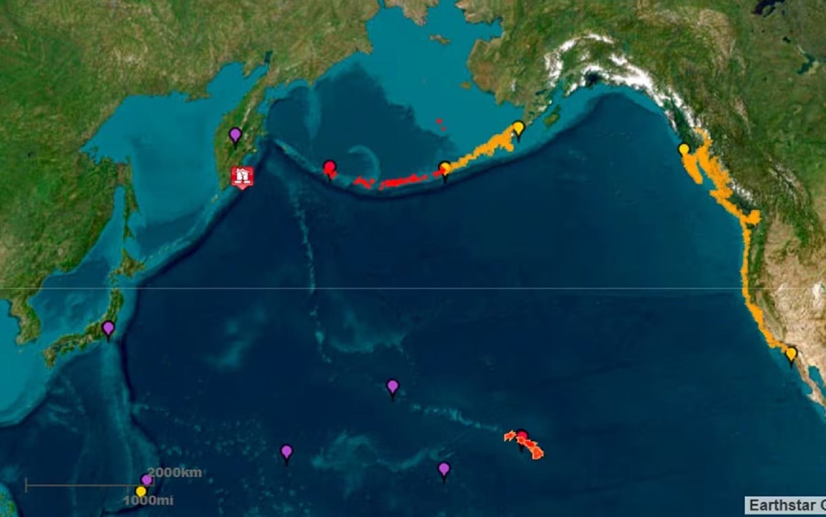 Un terremoto en Rusia de una magnitud histórica pone en riesgo a California, Alaska, China, Hawái y Japón ante la llegada de un tsunami Un terremoto en Rusia de una magnitud histórica pone en riesgo a California, Alaska, China, Hawái y Japón ante la llegada de un tsunami